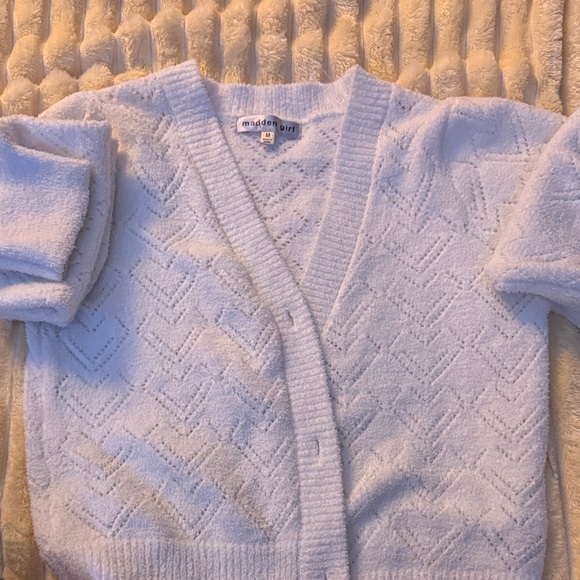 Madden Girl White Women's Cardigan - Picture 3 of 3